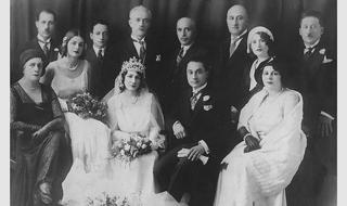 Familia Nashashibi en una boda de 1929