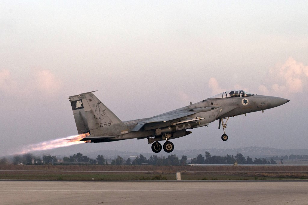 F-15 Eagle. avión de la Fuerza Aérea israelí