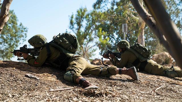 La División Gaza, en pleno entrenamiento. 
