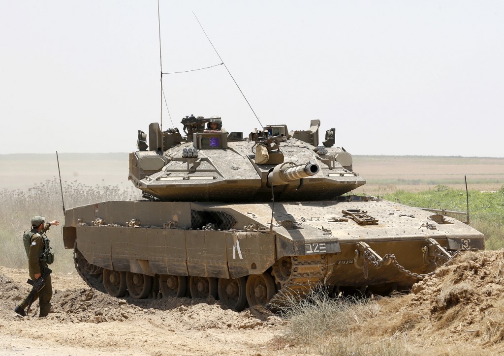 El tanque israelí Merkava Mark IV