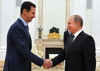 Bashar al Asad junto a Vladimir Putin