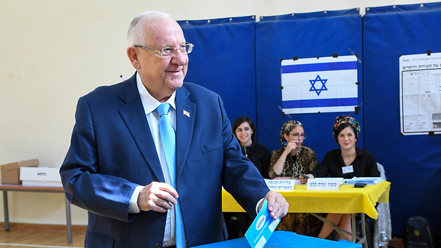 El presidente Rivlin votó en Jerusalem