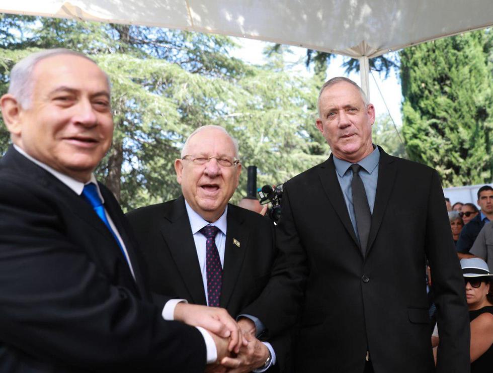 Netnayahu, Rivlin y Gantz coincidieron en el homenaje a Shimon Peres