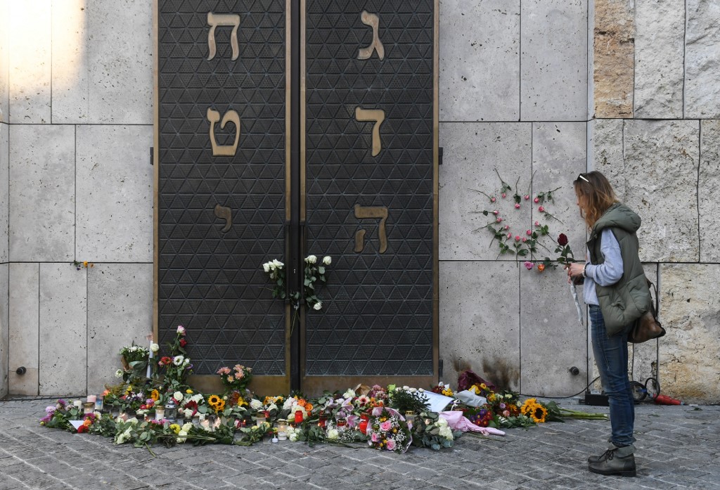 Lugar del atentado en Halle, en octubre de 2019. 