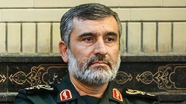El comandante de la Fuerza Aérea de la Guardia Revolucionaria, Amir Ali Hajizadeh