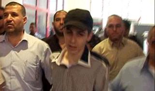 Guilad Shalit en el día de su liberación
