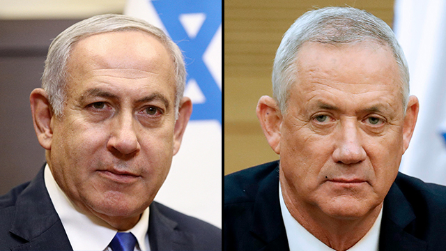 Benjamín Netanyahu y Benny Gantz
