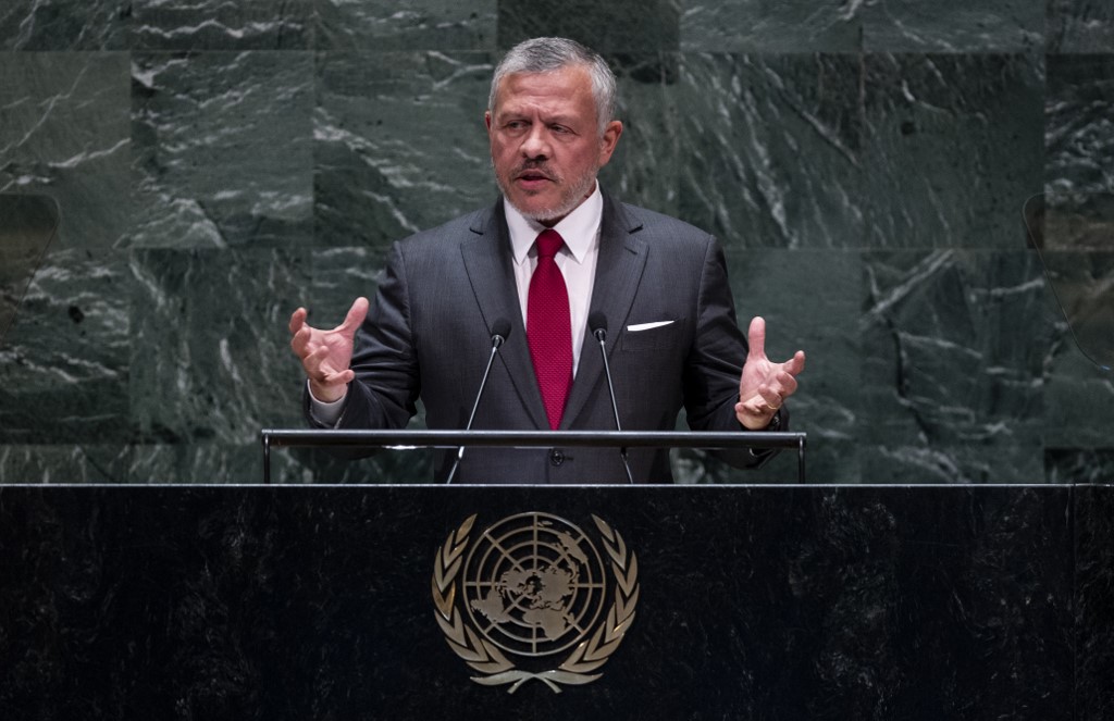 El rey Abdullah II en la Asamblea General de las Naciones Unidas