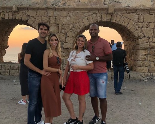 Kaká y Jefferson en Caesarea junto a sus esposas