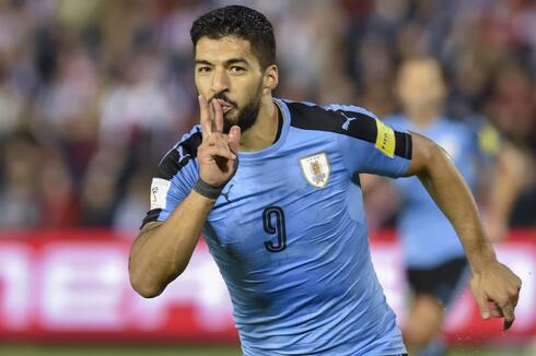 Luis Suárez, delantero de la Selección de Uruguay. 