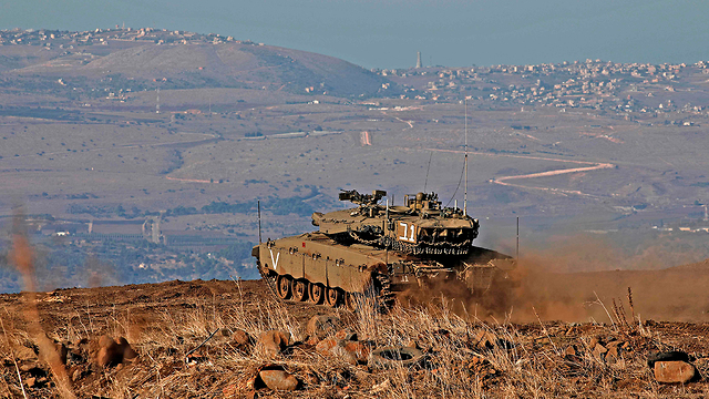 Fuerzas israelíes en la frontera norte 