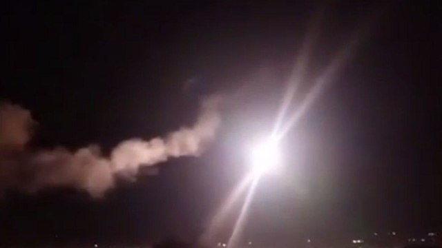 Cohete lanzado desde Siria el año pasado