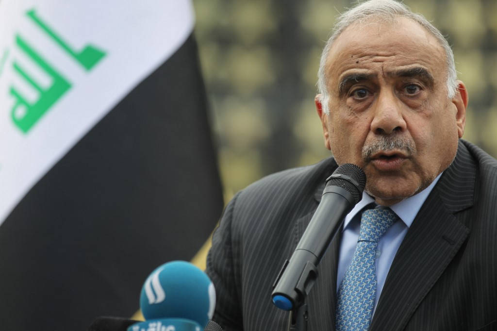 El parlamento aceptó la renuncia del primer ministro Adel Abdel Mahdi