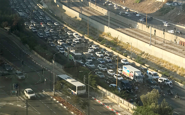 Tráfico en Tel Aviv 