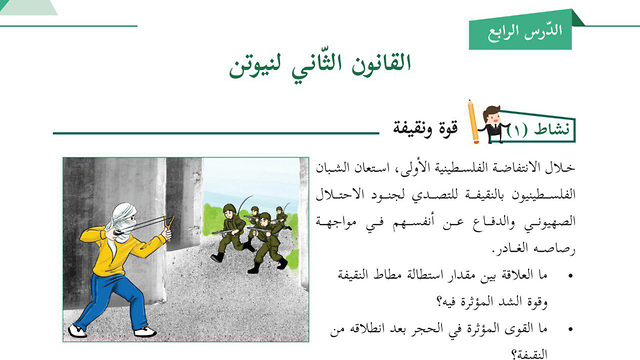Uno de los contenidos educativos palestinos que despertaron la condena mundial. (Ynet) Educacion Palestina