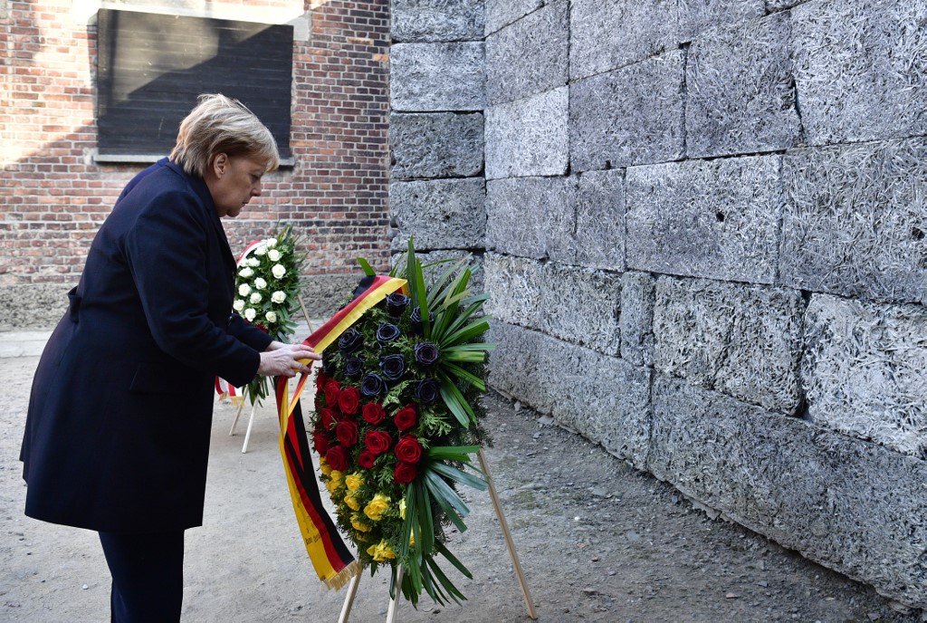 Merkel en Auschwitz