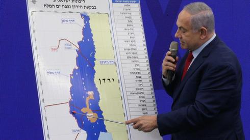 El primer ministro Benjamín Netanyahu explica los planes para anexar el Valle del Jordán 