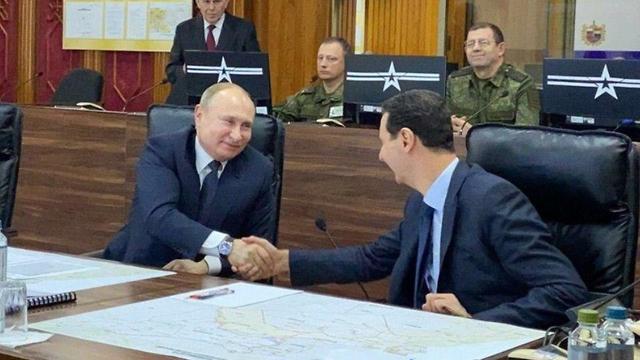 Asad agradeció al presidente ruso 