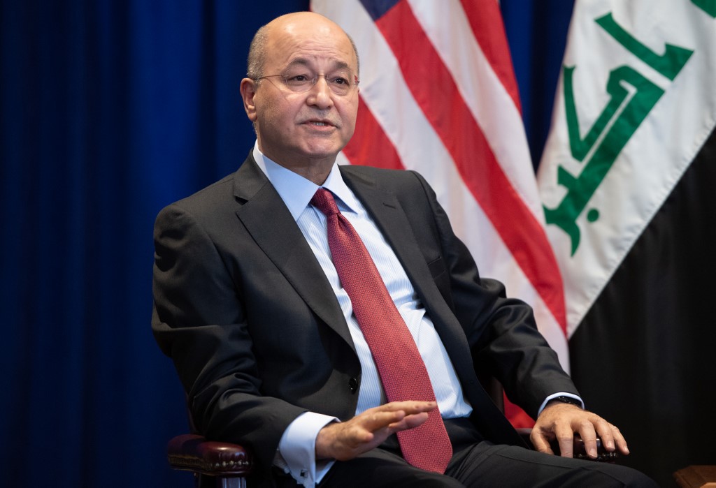 El presidente Barham Saleh condenó el ataque iraní en Irak 