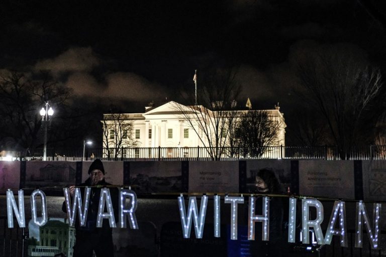 "No a la guerra con Irán" 