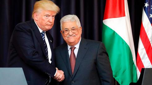 Donald Trump y el presidente de la Autoridad Palestina, Mahmoud Abbas, en 2017 
