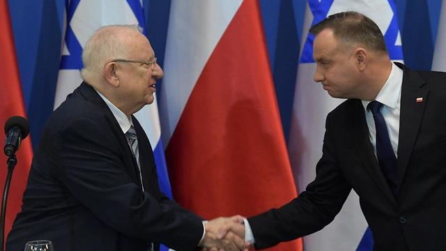 Rivlin fue recibido por el presidente polaco Andrzej Duda 