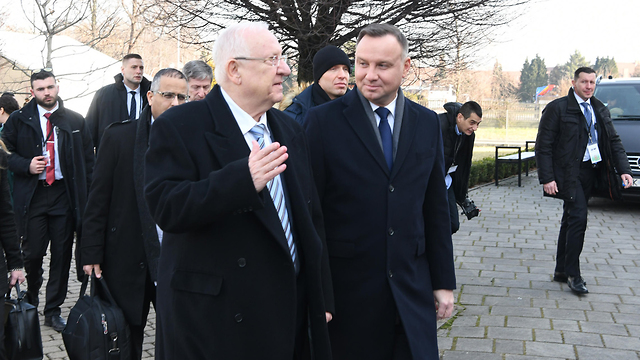 Rivlin fue recibido por el presidente polaco, Rivlin fue recibido por el presidente polaco, Andrzej Duda