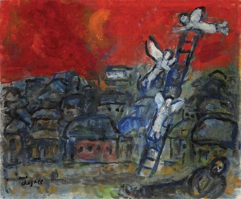 "La escalera de Jacob", de Marc Chagall. 