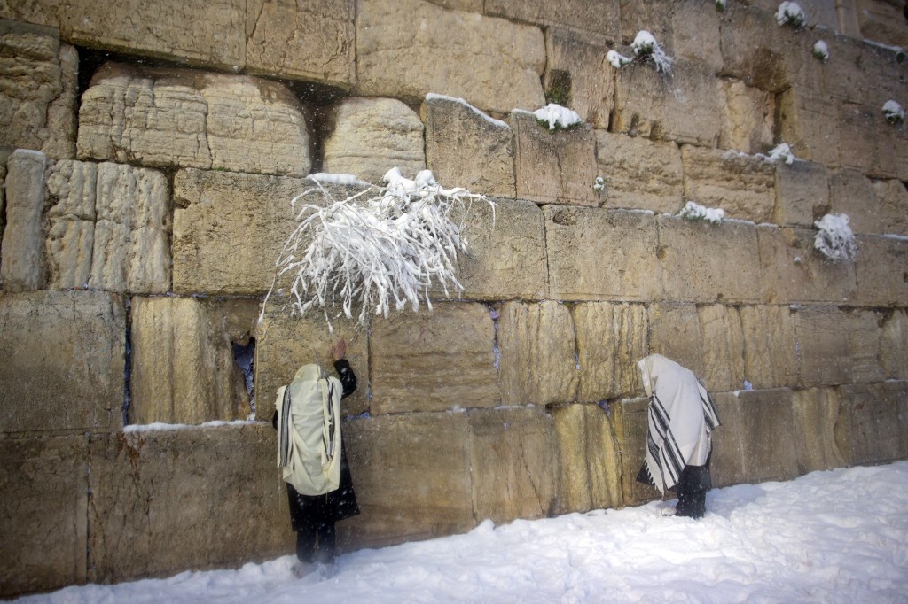 Nieve en Jerusalem