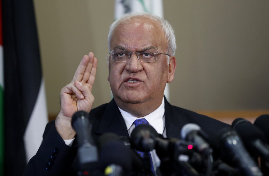 Saeb Erekat, líder de la OLP. 