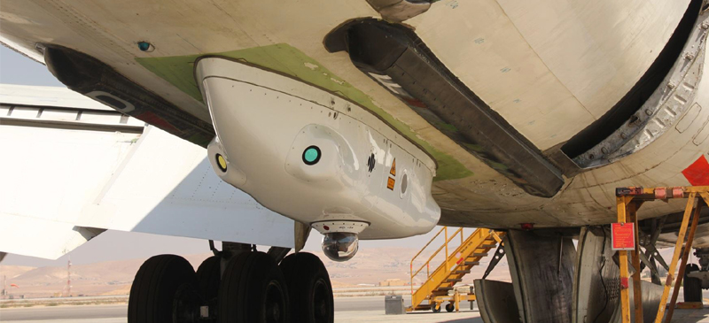 Sistema de detección de misiles DIRCM en un avión comercial 