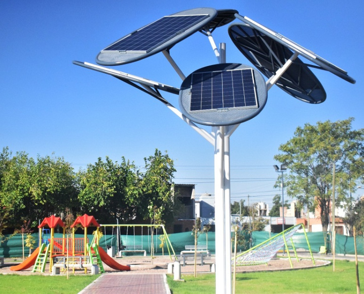 Los árboles solares inteligentes instalados en Mendoza, Argentina 