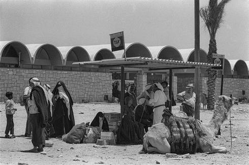 Una imagen de una antigua estación central de autobuses en Beer Sheva 