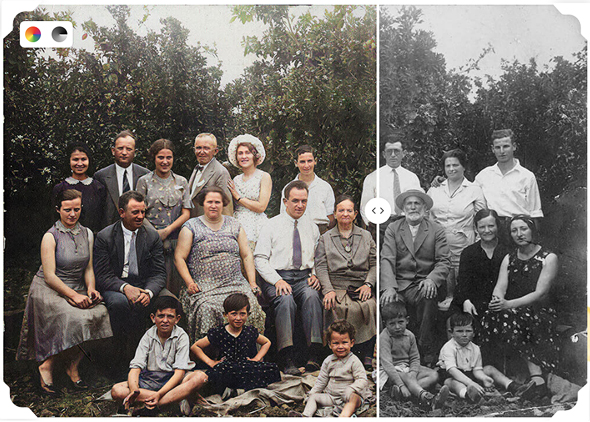 La nueva función de MyHeritage le aporta color a fotos históricas 