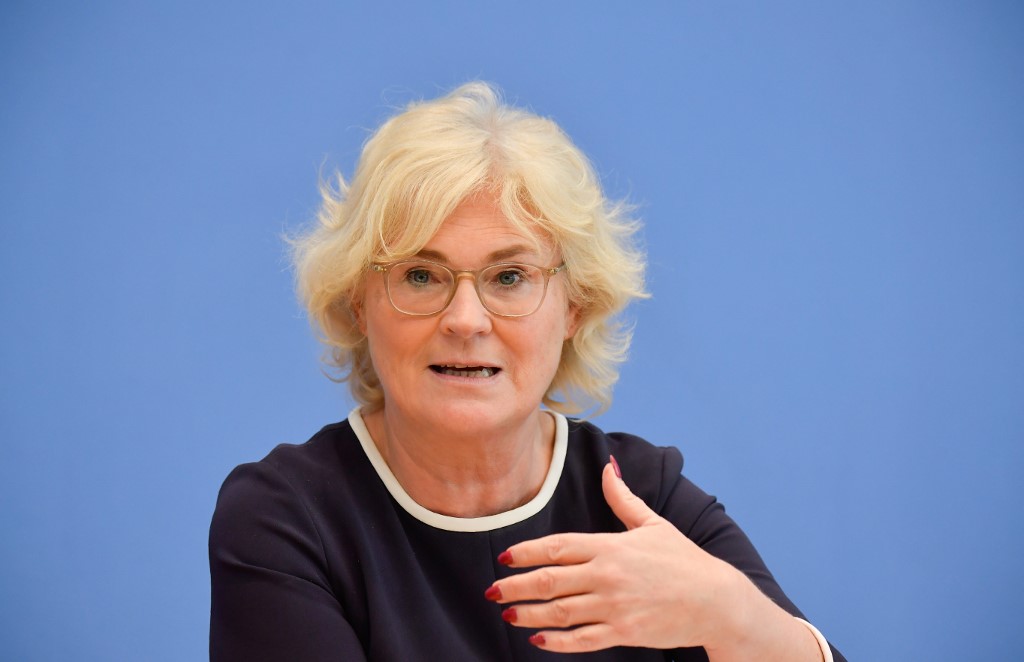 Christine Lambrecht, ministra de Justicia alemana. 