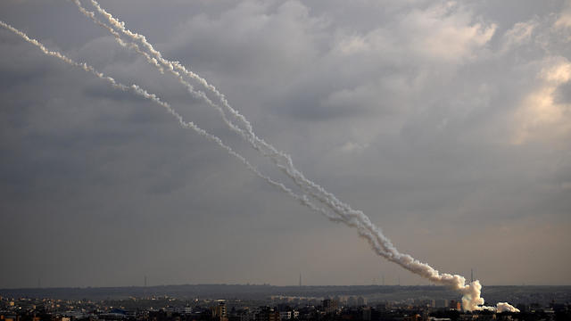 Más de 80 misiles fueron lanzados desde Gaza hacia Israel.