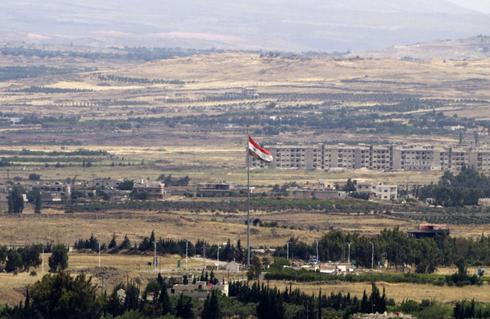 La ciudad de Quneitra, cerca de la frontera siria israelí en los Altos del Golán