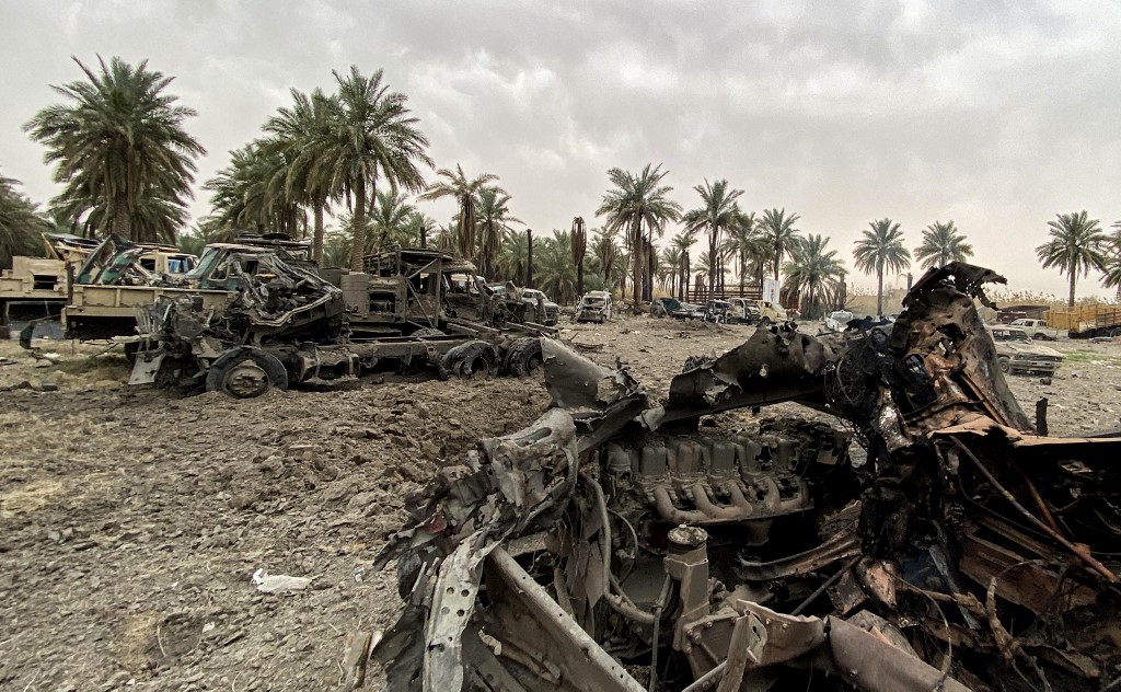 Daños provocados por el ataque estadounidense en Irak 