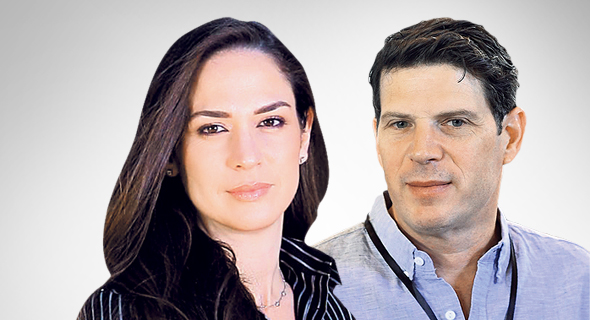 Yifat Oron, CEO de LeumiTech (izquierda), y Dov Yarkoni, CEO de Nielsen Innovate. 
