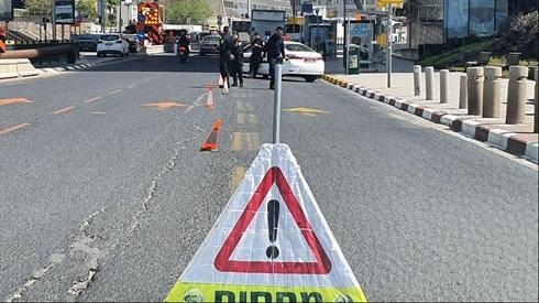 Barricada policial en las calles de Tel Aviv. 