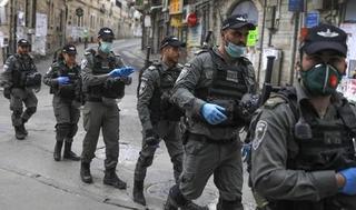 Policías en Jerusalem