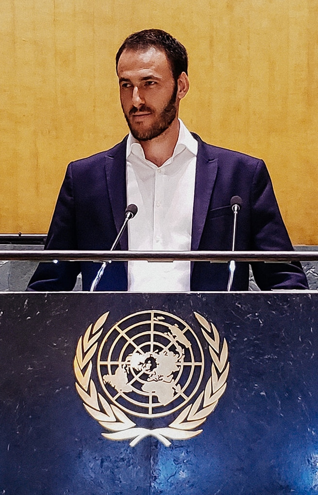 Eyal Yassky habló en la ONU sobre el dispositivo de recolección de lluvia de Hilico.