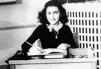 Ana Frank soñaba con ser escritora. 