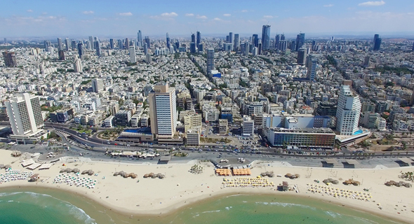 El horizonte de Tel Aviv. 