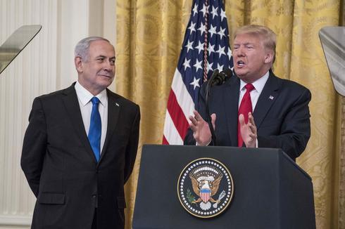 Netanyahu y Trump durante la presentación del Acuerdo del Siglo. 