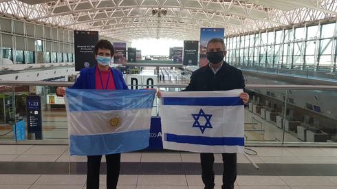 La embajadora israelí Galit Ronen despidió a Sergio Urribarri, flamante embajador argentino en Israel. 