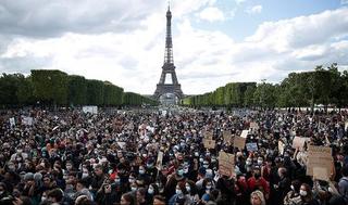 Manifestación contra el racismo en París.