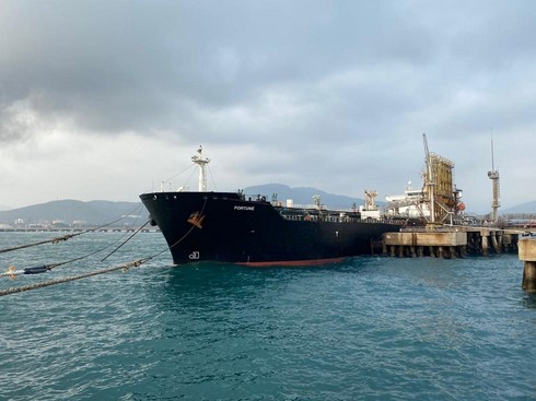 Uno de los buques petroleros que llegaron a Venezuela desde Irán a fines de mayo. 