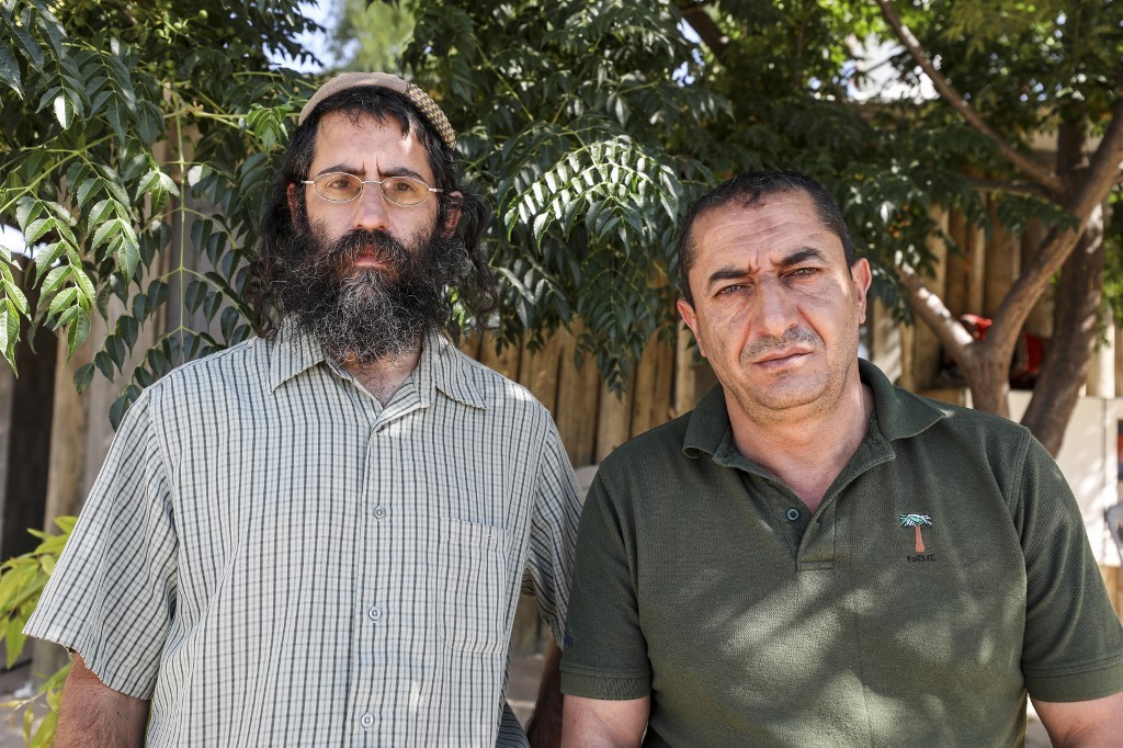 Khaled Abu Awad e Shaul Judelman. (AFP) O Acordo do Século
