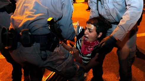 12 manifestantes fueron detenidos en Jerusalem.